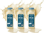 Close up of Barkley's Bag raw goat milk bottle