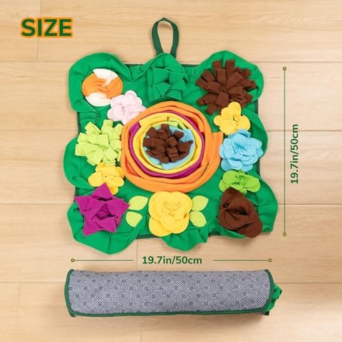 Puhohun Snuffle Mat for Dogs folded for storage