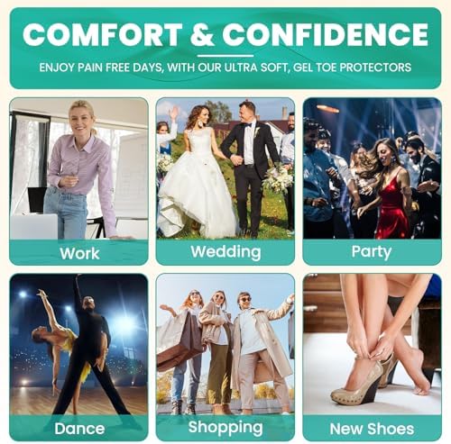 Latex-free gel toe cushions for preventing friction and toenail loss