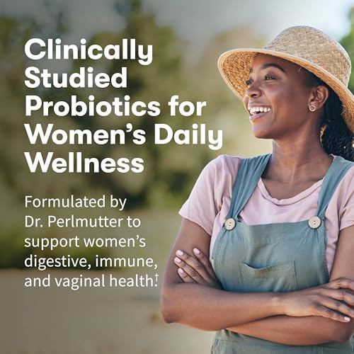 Garden of Life women's probiotic shelf-stable dairy-free capsules with organic prebiotic fibre