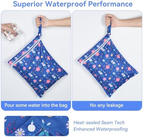 OTraki wet dry bags set of three showing size comparison