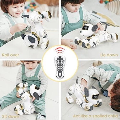 Fuuy programmable robot pet performing dance move