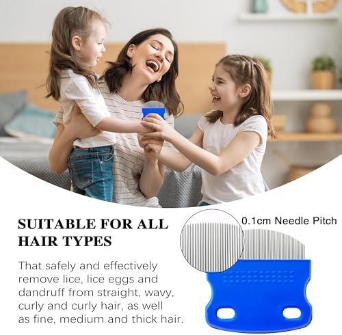 Logjam pet lice treatment kit with assorted plastic and metal combs.