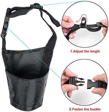 Anti biting and anti barking dog muzzle set showing secure fastening straps