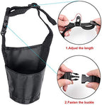 Anti biting and anti barking dog muzzle set showing secure fastening straps