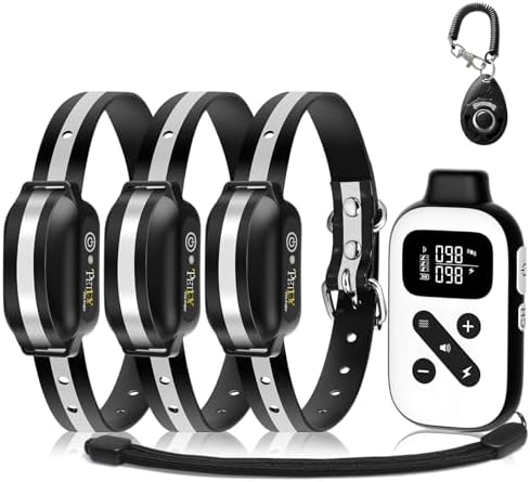 PaiPaitek automatic bark collar receiver and waterproof strap for large breeds