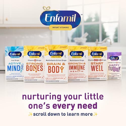 Authentic Enfamil baby vitamin drops bottle 8.7 milliliters