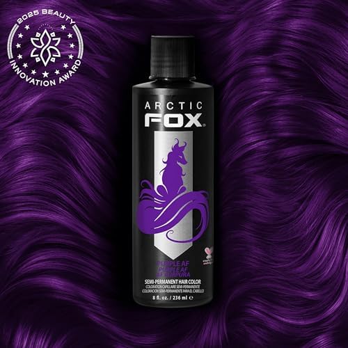 Arctic Fox Purple AF eight fluid ounce bottle back label ingredients