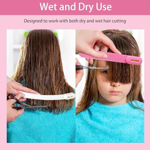 Ergonomic hair cutting clip showing the curved finger rest and secure manual fixing teeth