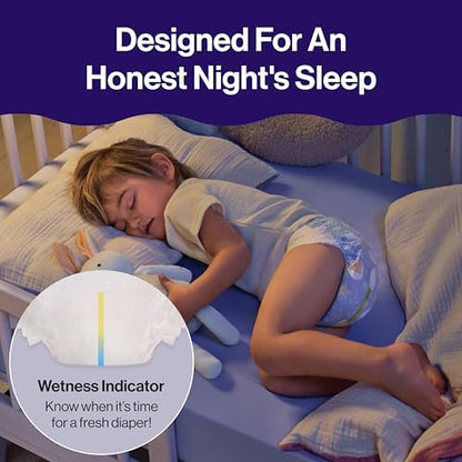 Clean Consciousâ„¢ Overnight Diapers | Up to 12 Hours of Protection | Hypoallergenic + Fragrance Free | Cozy Cloud + Star Signs | Size 6, 34 Count Club Box - Image 7