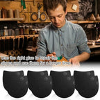 Trimmable rubber heel pads for custom shoe repair sizing