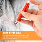 Spring-loaded tick clipper tool included in the Frinovalt set