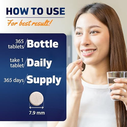 Vitamatic Chromium Picolinate high potency blood sugar support mineral tablets back label text