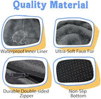 Chez Paw Large Orthopedic Dog Bed for Extra Large Dogs, Waterproof XL Egg-Crate Foam Dog Bed with Removable Washable Cover & Non-Slip Bottom, 4-Sided Bolster Support,Grey 42"x30"x7.5" - Image 5