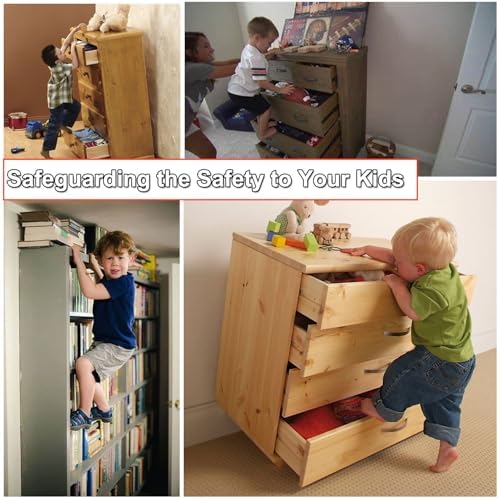 Close up of the durable heavy duty plastic components of the baby proofing kit.