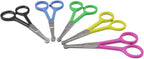 Scaredy Cut small pet safety scissors blue padded handles close up