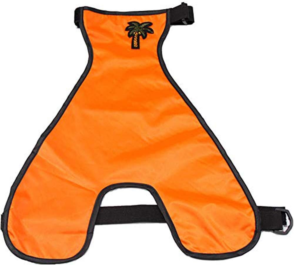Machine washable pet body vest with embroidered palm tree detail