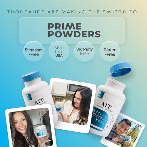 Close up of the non GMO and organic sourcing details on Prime Powders ATP container.