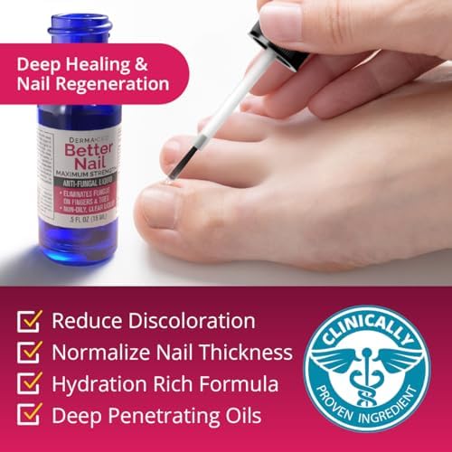 Rejuvica Health Better Nail ingredients label showing vitamin E and tea tree oil.
