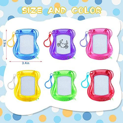 Assorted rainbow colored magnetic doodle pads for kids