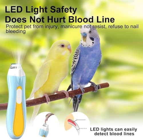 Nevixtal bird claw clipper alternative showing the clear protective cover designed to catch debris.