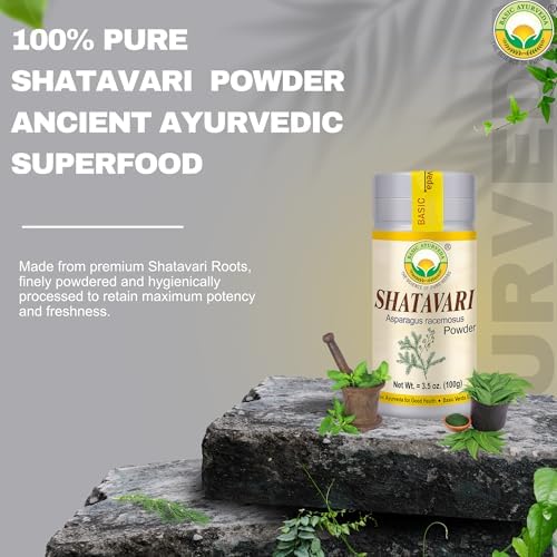 Natural adaptogen Shatavari powder for stress relief and reproductive health management