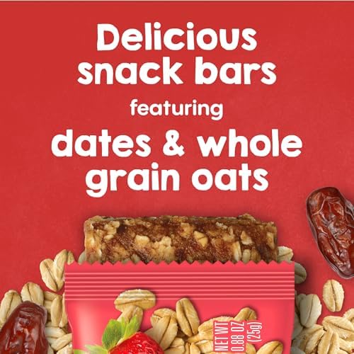 Individually wrapped organic whole grain oat bars for children on the go