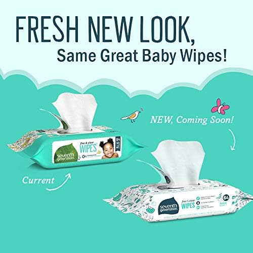 Seventh Generation baby wipes tape seal refill pack close up