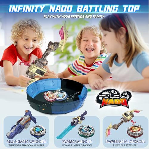 Top view of Infinity Nado S7 fiery blast wheel