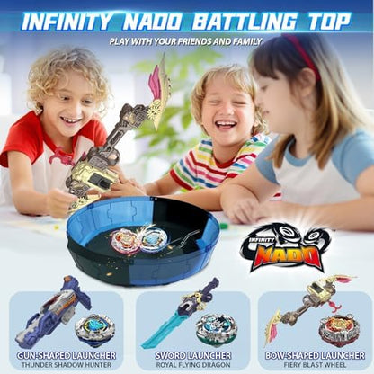 Top view of Infinity Nado S7 fiery blast wheel