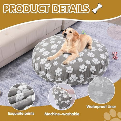 Demonstration of the TPU waterproof coating layer blocking liquids on the BALAPET round dog bed cover.