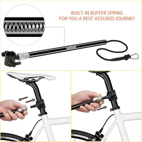 Petbetf hands free dog leash mounted on bicycle seat post