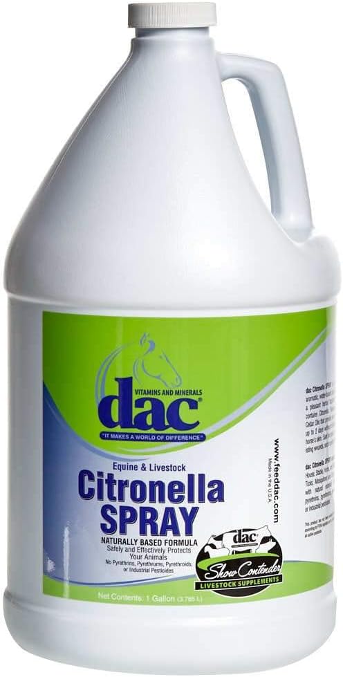 Dac Vitamins and Minerals Equine and Livestock Citronella Spray bottle 128 fluid ounce front view
