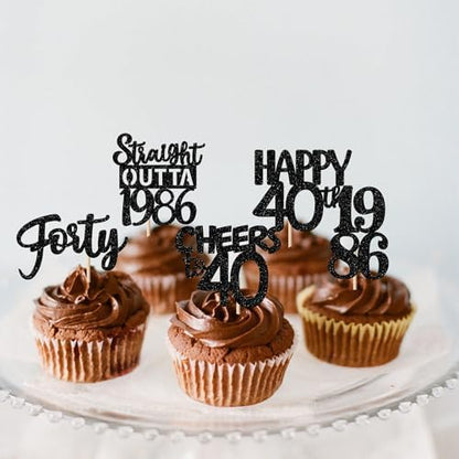 Zhuoweism party supplies 30 piece cupcake topper set