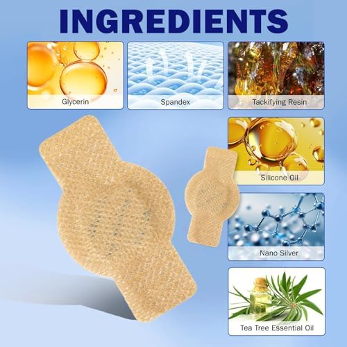 Hydrogel nail renewal patch displaying the flexible design and eight hour adhesion layer