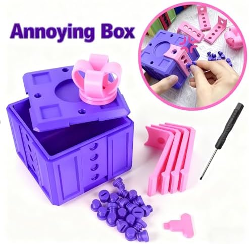 RAESOUL hilarious birthday prank box packaging and included assembly pieces.