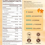 Back view of Pyralvexithon tanning gummies pouch with directions