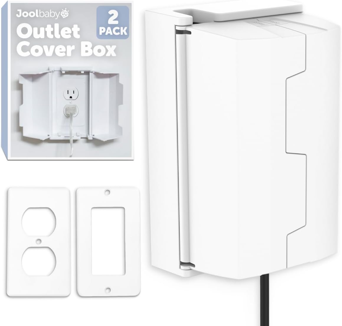 Jool Baby child safety outlet cover box front view