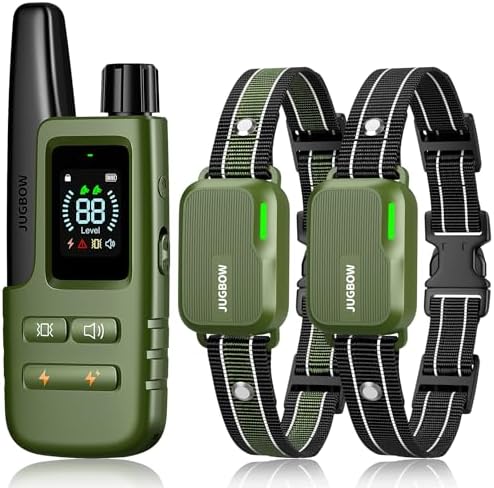 Dual waterproof electric receiver collars for two dogs layout view