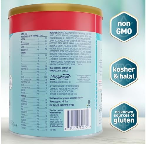 Side view of Enfamil NeuroPro EnfaCare can highlighting nutritional information and ingredients