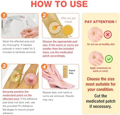Samsali extra strength plantar wart treatment pads for adults and teens