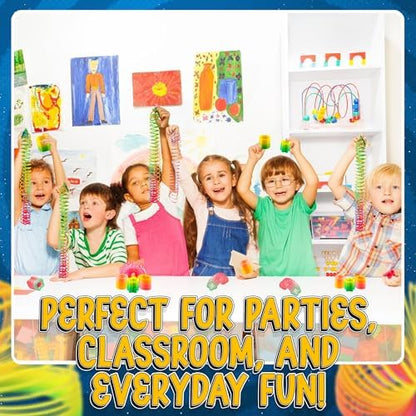 Bedwina bulk fifty piece miniature party favors assortment displaying vibrant butterfly and fish designs
