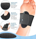 Close-up of the non-slip breathable fabric on the HiRui 2-Pack arch sleeves.