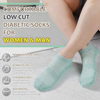Bulinlulu low cut diabetic socks showing breathable mesh ventilation design