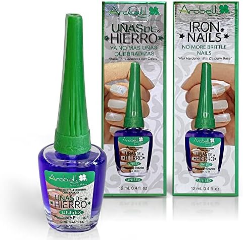 Arobell UÃ±as de Hierro unisex calcium formula nail treatment packaging display