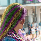 Washable temporary hair chalk dye for creative hair styling