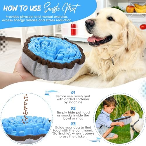 Friendly Barks dog puzzle toy with training clicker
