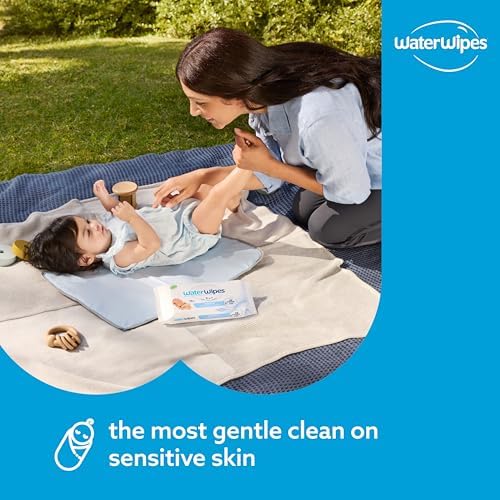 WaterWipes Sensitive+ Newborn & Baby Wipes, 3-In-1 Cleans, Cares, Protects, 99.9% Water, Unscented & Hypoallergenic, 720 Count (12 Packs) - Image 6