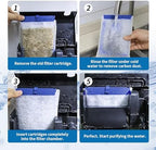 Esctabalt large filter cartridges being unboxed for fish tank maintenance
