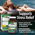Authentic USA imported herbal supplement bottle for calming relaxation